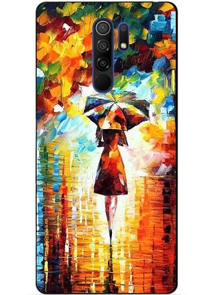 Силіконовий бампер чохол для xiaomi redmi 9 з малюнком прогулянка
