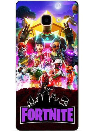 Силиконовый бампер чехол для samsung j4 plus galaxy j415 с рисунком fortnite