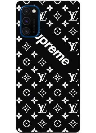 Силіконовий бампер чохол для samsung m30s 2019 galaxy m307f з малюнком supreme lv