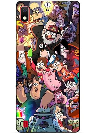 Силиконовый бампер чехол для samsung a10 galaxy a105f с рисунком gravity falls гравити фолз