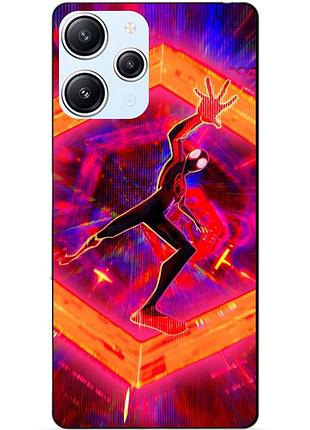 Силиконовый бампер чехол для xiaomi redmi 12 картинка человек паук spider man