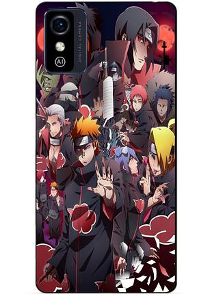 Силиконовый бампер чехол для zte blade l9 с рисунком наруто