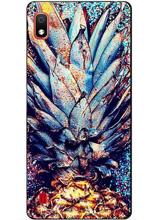 Силіконовий бампер чохол для samsung a10 2019 galaxy a105f з малюнком ананас