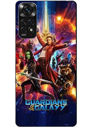 Силиконовый бампер чехол для xiaomi redmi note 11 pro с картинкой стражи галактики