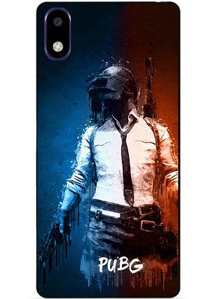 Силиконовый чехол бампер для zte a3 2020 с рисунком pubg