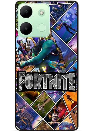 Силіконовий чохол бампер для infinix smart 7 hd з картинкою фортнайт fortnite