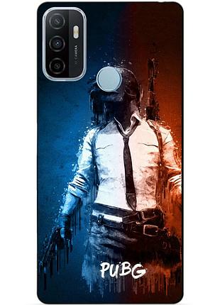 Силіконовий бампер чохол для oppo a53 з малюнком pubg