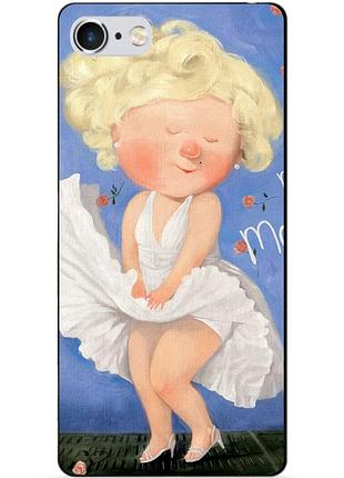 Силиконовый чехол бампер для iphone 6 с рисунком мэрилин монро гапчинская marilyn monroe