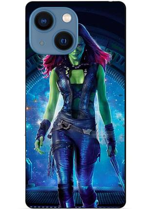 Силіконовий чохол бампер для iphone 13 з малюнком гамора стражі галактики gamora