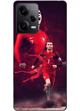 Силиконовый чехол бампер для xiaomi redmi note 12 pro 5g с рисунком ronaldo португалия роналдо