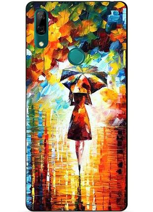 Силиконовый чехол бампер для huawei p smart z с рисунком прогулка