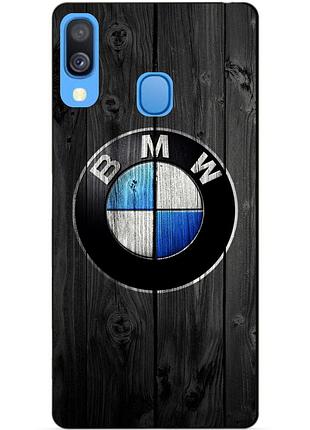 Силиконовый чехол для samsung a40 с рисунком bmw