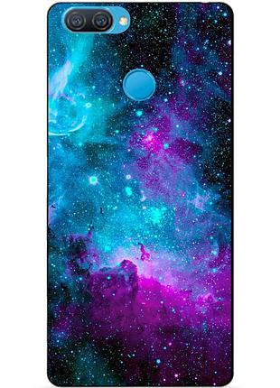 Силиконовый бампер чехол для oppo a12 a5s с рисунком галактика