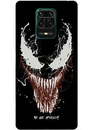 Силіконовий бампер чохол для xiaomi redmi note 9s/note 9 pro з малюнком веном