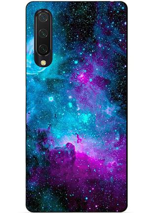 Силиконовый бампер чехол для xiaomi mi 9 lite с рисунком галактика