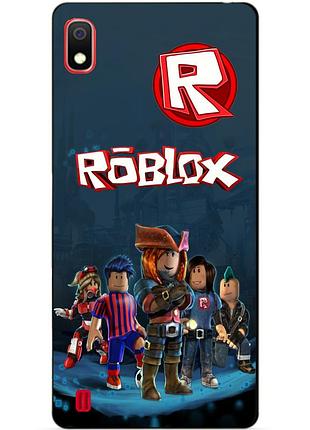 Силиконовый бампер чехол для samsung a10 galaxy a105f с рисунком roblox
