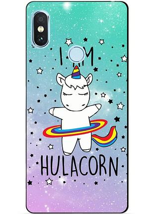 Силіконовий бампер чохол для xiaomi redmi note 5 з малюнком єдиноріг