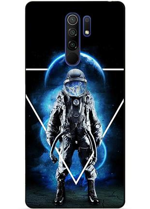 Силіконовий бампер чохол для xiaomi redmi 9 з малюнком астронавт