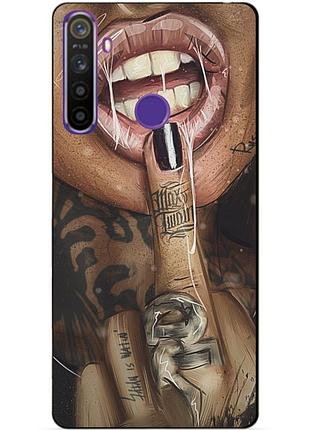 Силіконовий чохол бампер для realme 5 з малюнком swag