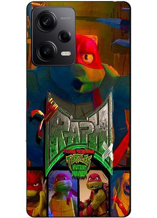 Силіконовий чохол бампер для xiaomi redmi note 12 pro 5g з малюнком раф raph черепашки ніндзя