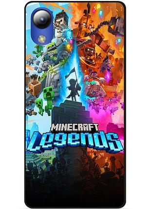 Силіконовий чохол бампер для zte blade l8 гра майнкрафт minecraft