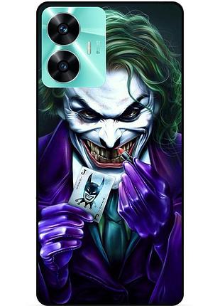 Силиконовый бампер чехол для realme c55 с рисунком joker джокер