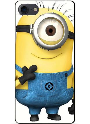 Силиконовый чехол бампер для iphone 8 с рисунком миньон кевин minion
