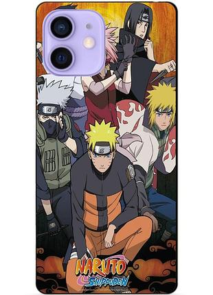 Силиконовый чехол бампер для iphone 12 mini с рисунком naruto наруто аниме