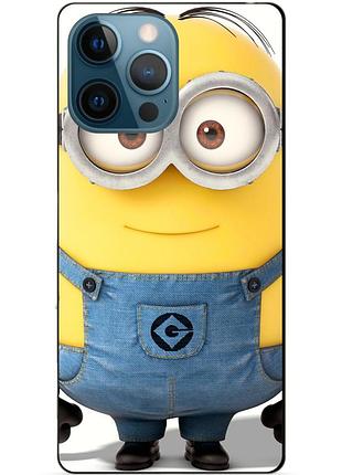 Силиконовый чехол бампер для iphone 13 pro с рисунком миньон стюарт minion