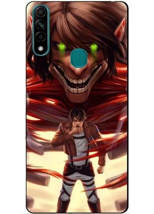Силіконовий бампер чохол для oppo a31 з аніме attack on titan