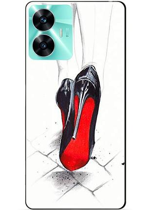 Силіконовий чохол бампер для realme c55 з малюнком туфлі