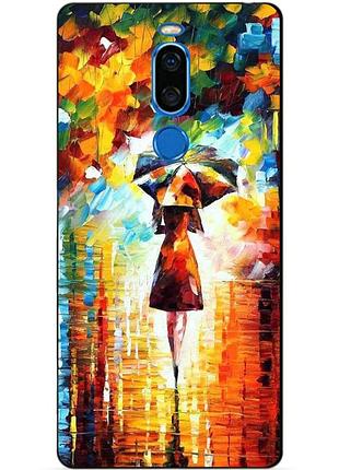 Силиконовый чехол для meizu x8 с рисунком прогулка
