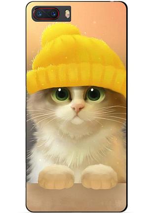 Чохол силіконовий для zte nubia m2 з малюнком котик