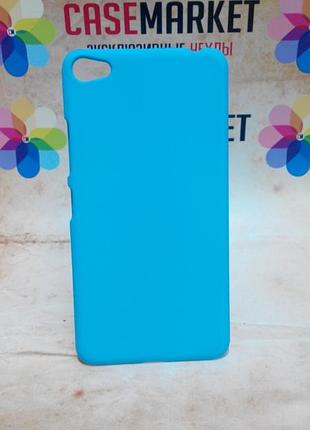 Пластиковий бампер софт тач для lenovo s60 блакитного кольору