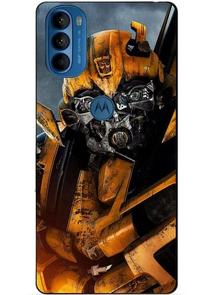 Силіконовий чохол бампер для motorola moto g31 з малюнком бамблбі bumblebee трансформери