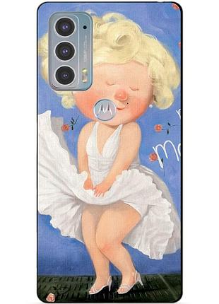 Силиконовый чехол бампер для motorola edge 20 с рисунком мэрилин монро гапчинская marilyn monroe