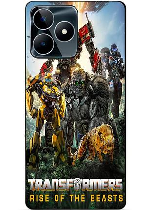 Силиконовый чехол бампер для realme c53 звероботы трансформеры transformers