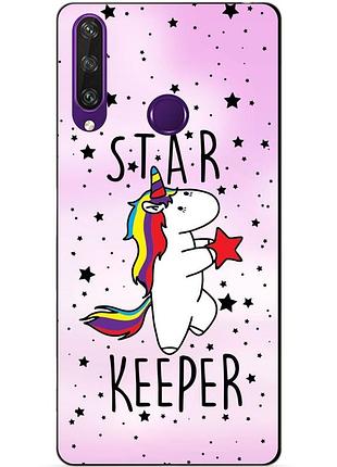 Силіконовий чохол бампер для huawei y6p з малюнком star keeper