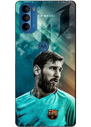 Силіконовий чохол бампер для motorola moto g31 з малюнком leo messi мессі