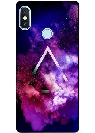 Силіконовий бампер чохол для xiaomi redmi note 5 з малюнком космос