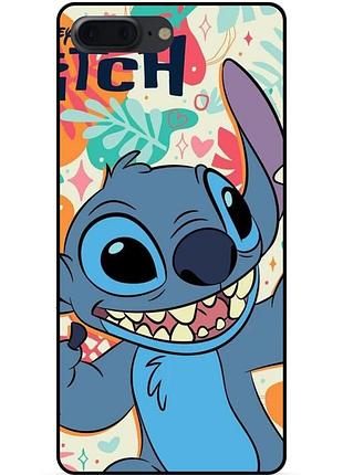 Силіконовий бампер чохол для iphone 7 plus з малюнком stitch стіч