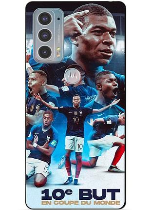 Силіконовий бампер чохол для motorola edge 20 з малюнком мбаппе франція mbappe