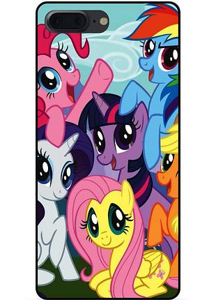 Силіконовий бампер чохол для iphone 7 plus з малюнком мій маленький поні my little pony