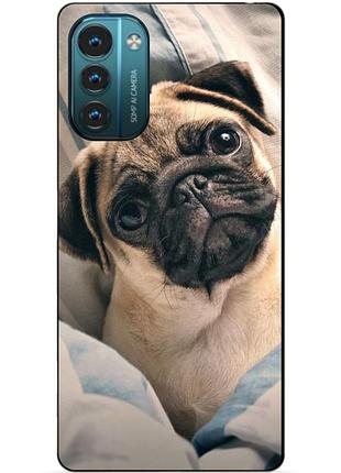 Силіконовий чохол бампер для nokia g21 з малюнком фото мопс