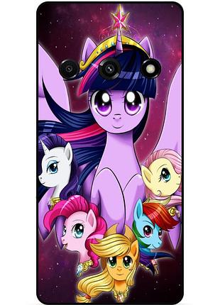 Чехол силиконовый бампер для xiaomi redmi a3 с рисунком пони my little pony