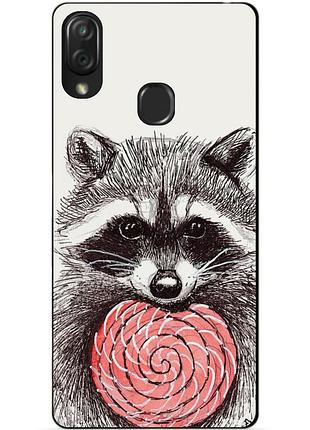 Чохол силіконовий для zte blade v10 vita з малюнком єнот