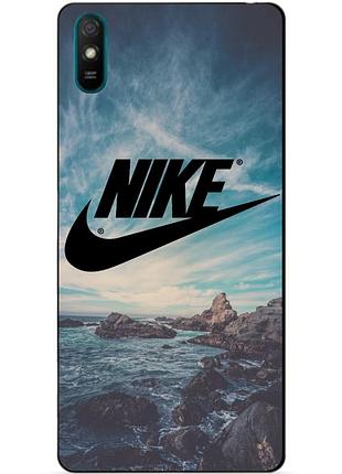 Силіконовий чохол бампер для xiaomi redmi 9a з малюнком найк