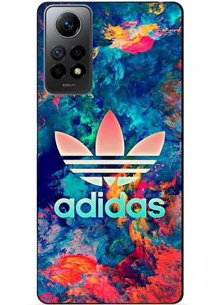 Силіконовий бампер чохол для xiaomi redmi note 12 pro з малюнком адідас