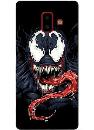 Силіконовий бампер чохол для samsung j6 plus galaxy j610 з малюнком веном