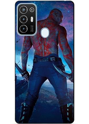 Силиконовый бампер чехол для zte blade a52 дракс стражи галактики drax
